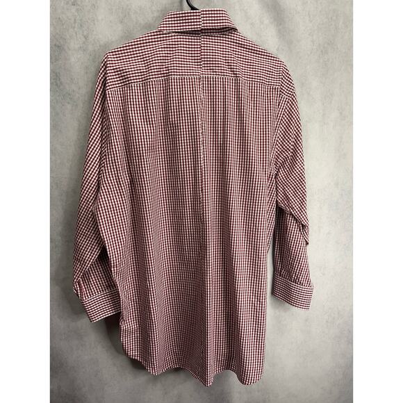 Paul Stuart Mens Gingham Flannel Sport Button Up Shirt Size XL - Picture 2 of 7